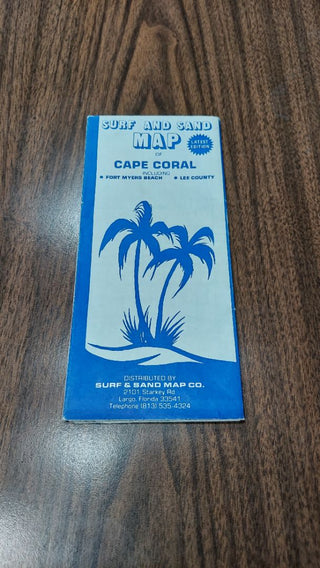 1984 Surf and Sand Cape Coral Florida map by Rand McNally & company