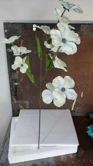Faux dogwood flower stem