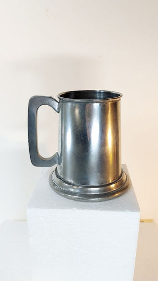 Glass Bottom Tankard Stein by Giners English Pewter - Sheffield made in England