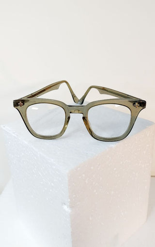 RARE - 1960s Lens Frame - Bosch & Lombe, Horned Rim Safety Glasses - 5 1/4 - AS IS (Wire Cutters in 888 folder) (T&M)