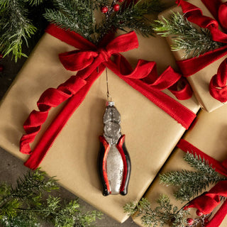 6" Pliers Glass Ornament