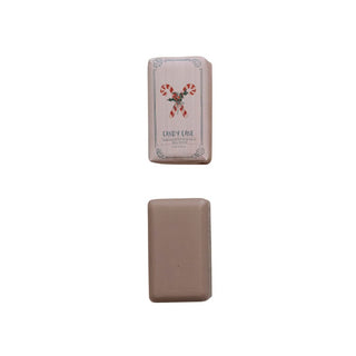 6oz Candy Cane Scented Olive Oil & Shea Butter Milled Bar Soap