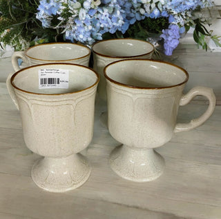 4pc Pedestal Coffee Cups, Japan