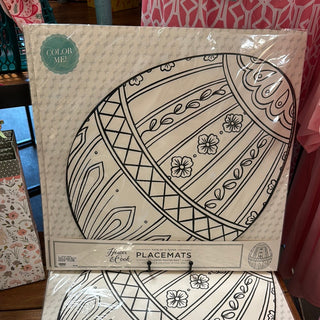 Easter Egg Coloring Placemat - pack of 12