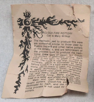 Signed Mary Witkop Spherical Cloud-Fire Pottery Vase