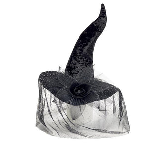 Spooky Elegant Black Velvet Witch Hat – A Curvy Classic