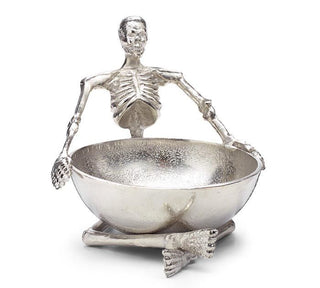 Aluminum Skeleton Candy Dish – Halloween Entertaining Essential