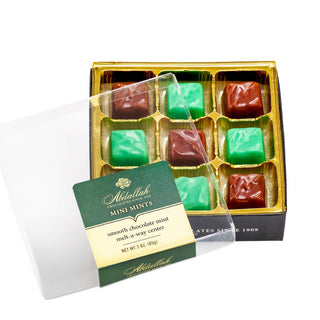 3 oz Mini Mint Melt Aways - Green and Chocolate in Gift Box
