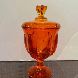 Vintage Viking Epic Persimmon 6-Petal Candy Dish #135