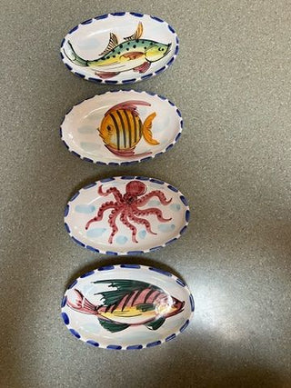 Vietri Coastal Appetizer Plates (Set of 4)
