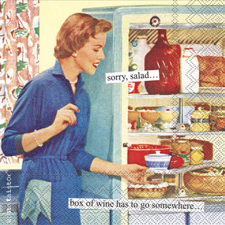 Paper Cocktail Napkins Pack of 20 Anne Taintor Box of Wine