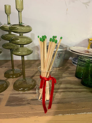 Vintage Glass Matchstick Holder