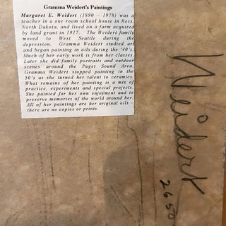 24"Lx20"W Signed Margaret E. Weidert Still Life Oil Painting