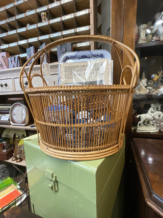 Vintage Bamboo Basket