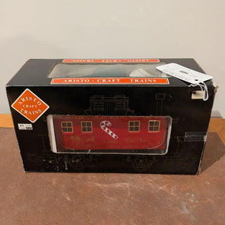 Aristo Craft 42225 Xmas Bobber Caboose Train Car, G scale