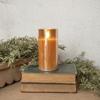 5" Champagne Glass 3D Flame Candle