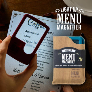 Light Up Menu Magnifier: Aqua