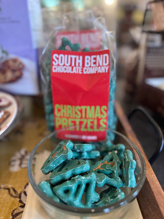 Christmas Tree Mint Chocolate Covered Pretzels - 14oz