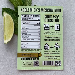 Moscow Mule Single Serve Craft Cocktail Mix by Noble Micks