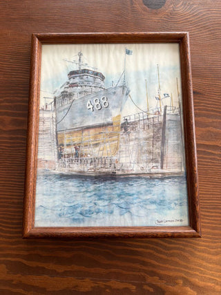 Naval Ship Art 15x12