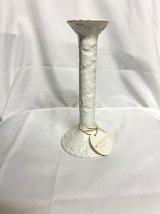 White Ceramic Candlestick Holder (Portugal)