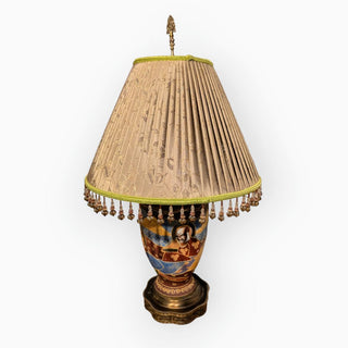 Ornate Asian Lamp with Shade