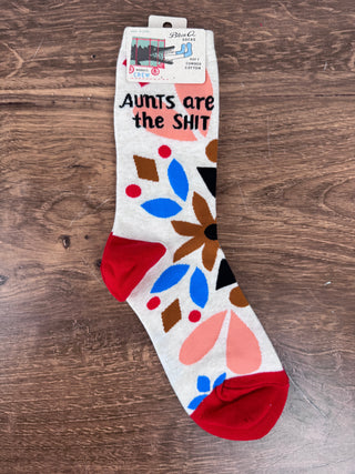 Aunts Are The Shit Crew Socks