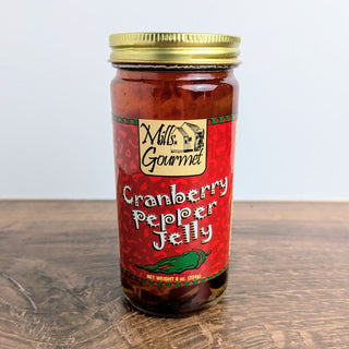 8 oz Cranberry Pepper Jelly | Mills Gourmet
