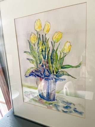 Tulip Watercolor Signed (16x20")