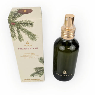 3.75 Fl oz Frasier Fir Tree & Room Spray in Green Glass Bottle