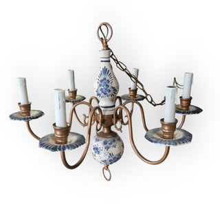 Blue and White Porcelain Chandelier