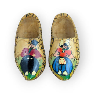 (Set of 2) Wood Dutch Shoe Wall Hanging