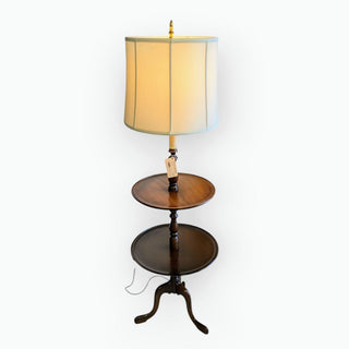 Mahogany two-tier Lamp Table