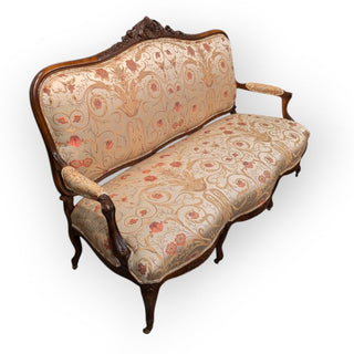 Carved Victorian Settee