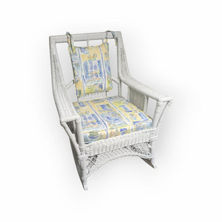 White Wicker Rocking Chair