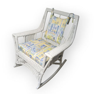 White Wicker Rocking Chair