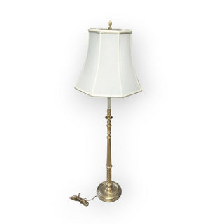 Brass Candlestick Floor lamp with Shade