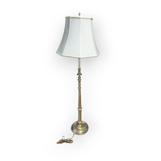 Brass Candlestick Floor lamp with Shade