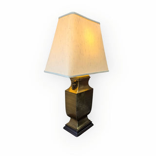 Brass Ginger Jar Table Lamp with Shade