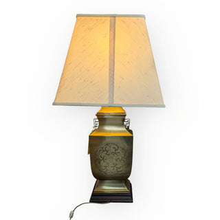 Brass Ginger Jar Table Lamp with Shade