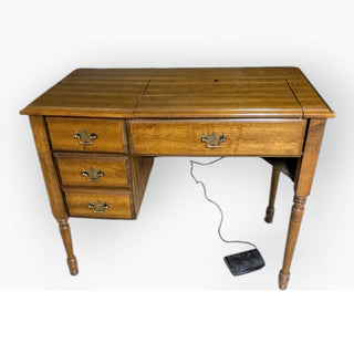 Solid Wood Singer Sewing Machine Desk