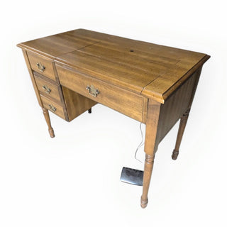 Solid Wood Singer Sewing Machine Desk