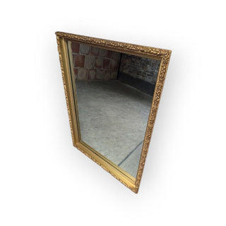 Gold Wood Textured Mirror