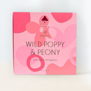 Musee Wild Poppy and Peony Shower Steamers