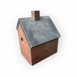 Decorative Rustic Red Wood Bird House