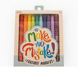 Make No Mistake! Erasable Markers Set of 12 | OOLY