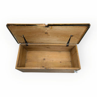 Vintage Solid Wood Storage Chest 39Wx16.5Dx16H