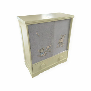 Vintage Nursery Dresser with Deer Decals, 37Wx17Dx43H