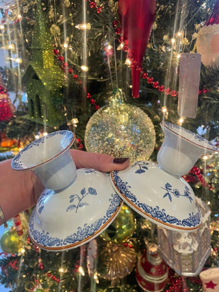 Rörstrand Ostindia Swedish Candlestick Holders