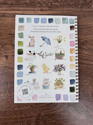 Emily Lex Spring Watercolor Workbook featuring guided floral painting lessons | JSQ Mercantile – a women’s boutique and gift shop in La Grange, IL.